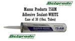 Manus-bond Industrial Grade Sealant 75-AM-WHITE (case Of 30 Tubes). Fixed Price $228.00.