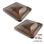Packs 14 Inch Rv Roof Vent Cover Universal Replacement Lid Smoked 2-PACK. Fixed Price $50.11.