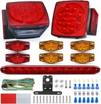 Nilight Led Trailer Kit Square Stop Turn Tail Red Amber Side Marker. Fixed Price $49.99.