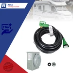 For 3-PRONG Power Inlet Box 125V/250V & 30 Feet Amp Locking Rv Extension Cord. Fixed Price $116.63.