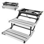 Vevor Rv Steps Aluminum Alloy Electric Retractable Stairs 2 440 Lbs. Fixed Price $359.90.