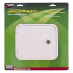 Valterra 6.5"H X 7.6"W White Rectangular Sewer Hose Hatch. Fixed Price $44.68.