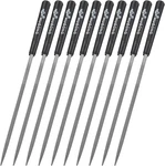 Uxcell 10PCS Second Cut Steel Round Needle File W Plastic Handle, 3MM 140MM. Fixed Price $15.99.