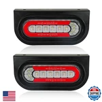 Agrieyes Oval Led Trailer Lights W/bracket Sequential Turn Signal Dot Compliant. Fixed Price $59.04.