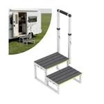 Rv With Handrail (26"-38"), Dual-side Setup, Portable 2-STEP Stairs .... Fixed Price $84.59.