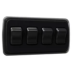 Single 4 Gang On-off 12 Volt Black Light Switch Rv Camper Trailer Marine Boat. Fixed Price $14.99.