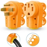 Rv 125V 50AMP Receptacle Male&female Plug Power Cord End Replacement Heavy Duty. Fixed Price $35.11.