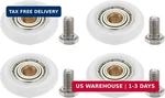 Patikil Shower Door Rollers 25MM/1", 4 Pack Bathroom Glass Sliding Pulleys. Fixed Price $14.87.