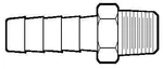 Anderson Fittings 201A-4B Adapter 1/4IN Hose Barb X Male Thread. Fixed Price $17.46.