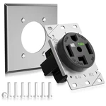 Yomiuwo Nema 14-30R 50A 125/250V Straight Blade Device Receptacle With Wall. Fixed Price $42.84.