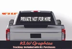 Private Not For Hire Decal Sticker Car Turbo Diesel Truck Trailer Semi Dot Rv. Fixed Price $14.50.