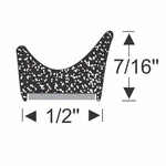 Steele Rubber Products For W/s Sponge Half Rnd Tabs W/tape 11/16X3/4 15FT. Fixed Price $76.07.