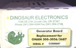 SHIP24HR-DINOSAUR Electronics Replacement 300-3056/3687,ONAN Generator Board-new. Fixed Price $339.88.