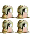 Skelang 4PCS 2 Groove Wheel H-type Heavy Duty Rigid Caster 375LB Gate Door. Fixed Price $21.99.