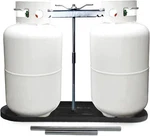 Rv Dual Propane Mounting Rack 40LB,30LB And 20LD Tanks For Camper. Fixed Price $63.99.