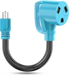 Circlecord Amp To 110 Volt Rv Adapter Cord, 15A Nema 5-15P 12 Inch. Fixed Price $26.41.
