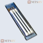 Camco Rv Spring-loaded 10"-17" Adjustable White Cupboard Bars Set Of 44063. Fixed Price $10.94.