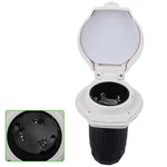 Amp 125V/250 Power Cord Twist Electrical Lock White Boat Rv Marine Inlet. Fixed Price $14.99.