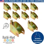 10PK E-track Wood Beam End Sockets, Galvanized Shelf Brackets For 2X4 & 2X6.... Fixed Price $36.99.
