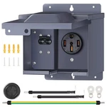 Amp Rv Power Outlet Box With Breaker, 125V/250V Nema 14-50R Weatherproof R.... Fixed Price $44.68.