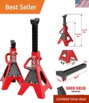Big Red T42202 Alloy Steel Jack Stands, Ton Capacity - Safe Vehicle Support. Fixed Price $55.98.