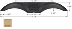 Icon 14350 Tandem Axle Fender Skirts Rv. Fixed Price $188.26.