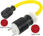 Conntek PTT30L1430 1.5-FEET Generator Locking Adapter Rv 30-AMP Converter. Fixed Price $9.97.