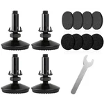Tahikem M10 Thread, 2" Base Dia & Bolts Length, Black Stable Leg Levelers. Fixed Price $15.11.