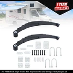7000 Lbs 7K Single Trailer Axle Suspension Kit Leaf Spring/ U-bolt/hanger. Fixed Price $111.86.
