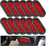 12 Pack Oval Led Trailer Kit 10 Stop, Reverse, Turn Tail Lights, Red. Fixed Price $94.40.