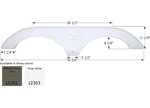 Icon 12303 FS2293 Tandem Axle Fender Skirt For Keystone Rvs - Polar White. Fixed Price $202.40.