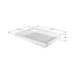 Icon 15237 Rv Shower Pan Left Hand Drain SP2432LH - Polar White. Fixed Price $192.38.
