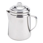 Coleman Silver Percolator 9.5 In. H X 6.4 W 8.6 12 Cups Pk. Fixed Price $53.01.