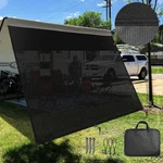 Tentproinc Rv Awning Sun Shade 7' X 15'3'' -actual Measurement, Black. Fixed Price $120.00.
