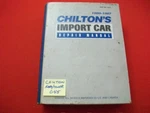 Vintage Chiltons Import Car Repair Manual Service Restoration T/s 1980-1987 E2VG. Fixed Price $34.90.