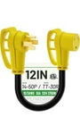 Powgrn Rv Extension Cord 14-50P To TT-30R 12 Inch New. Fixed Price $24.00.