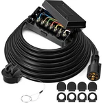 Mictuning 1X 16FT 7 Way Plug Trailer Cord Wiring Junction Box Weatherproof. Fixed Price $56.90.