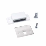 Box Of 10-15LB Single Magnetic Catch With Plate/ White/zinc- Shutter Hardware. Fixed Price $12.99.