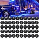 Keing 50X Blue Led 3/4" Smoked Lens Side Marker Lights For Trailer 12V Dc. Fixed Price $46.08.