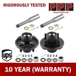 2-PACK Round BT8 Spindle & On 4" Bolt Idler 1" Hub Trailer Axle Kit 2000 Lbs. Fixed Price $67.94.