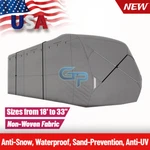 Travel Trailer Rv Cover Waterproof Anti-uv Non-woven Fabric For 18'-33' Camper. Fixed Price $107.08.