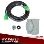 30A 25/50/75/100FT Nema L14-30 Generator Extension Power Cord W/ Inlet Box. Fixed Price $165.89.