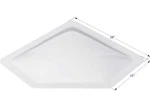 Icon 01867 NSL2412W Neo Angle Rv Skylight, 24" X 12" - Translucent White. Fixed Price $141.79.