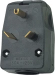 Leviton 00830-00E 30A 125V 2-POLE 3-WIRE 14 6 Awg Black Thermoplastic Plug. Fixed Price $18.46.