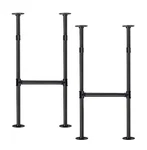 Mdjwjj Industrial Pipe Counter Bar Table Leg,metal 38"HEIGHT 14" Wide. Fixed Price $66.44.