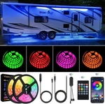 Vbakor Rv Awning Lights Kit 33FT Rgb Dimmable Waterproof 12V Camper St. Fixed Price $45.00.