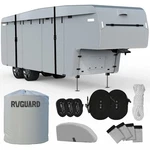 Rvguard 5TH Wheel Cover, Camper 26' - 29' Rv, Layers Straps, Grey. Fixed Price $230.88.