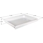 Icon 15238 Rv Shower Pan Right Hand Drain SP2432RH - Polar White. Fixed Price $192.38.