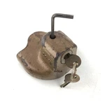 Vintage Master Lock Co. No. 33 Trailer Hitch For Most 1-7/8 Couplers With 2 Key. Fixed Price $19.99.