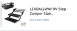 Leadallway Rv Camper Stair Folding Manual Single Drop Down Steps. Fixed Price $120.00.